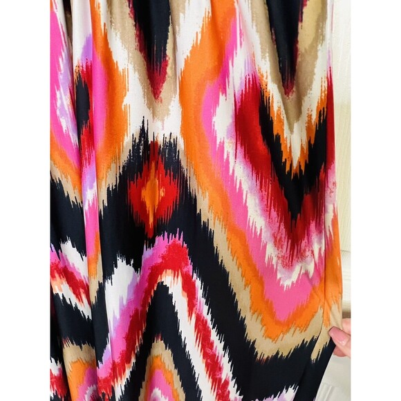 Just For Wraps Multicolor V-Neck Casual Maxi Dress Size XS Beach Boho - Picture 7 of 7